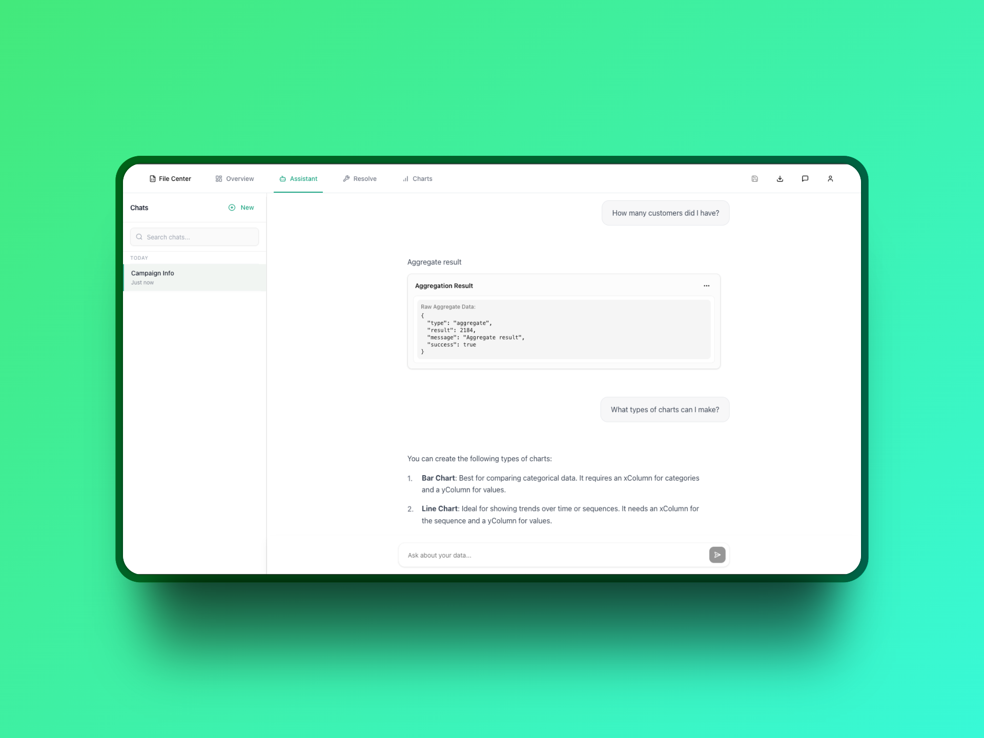 Chat With Your Spreadsheet preview